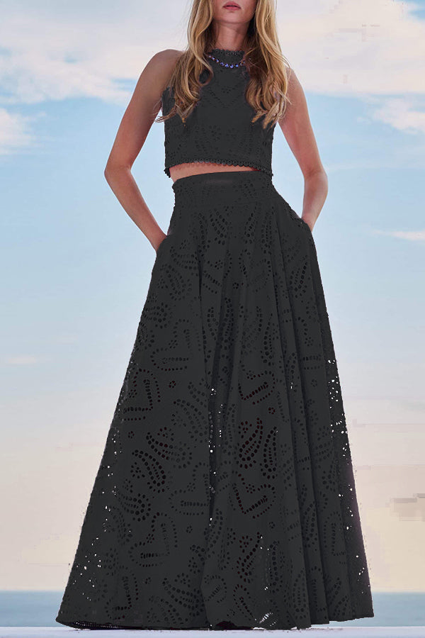 Maura | High waisted lace set
