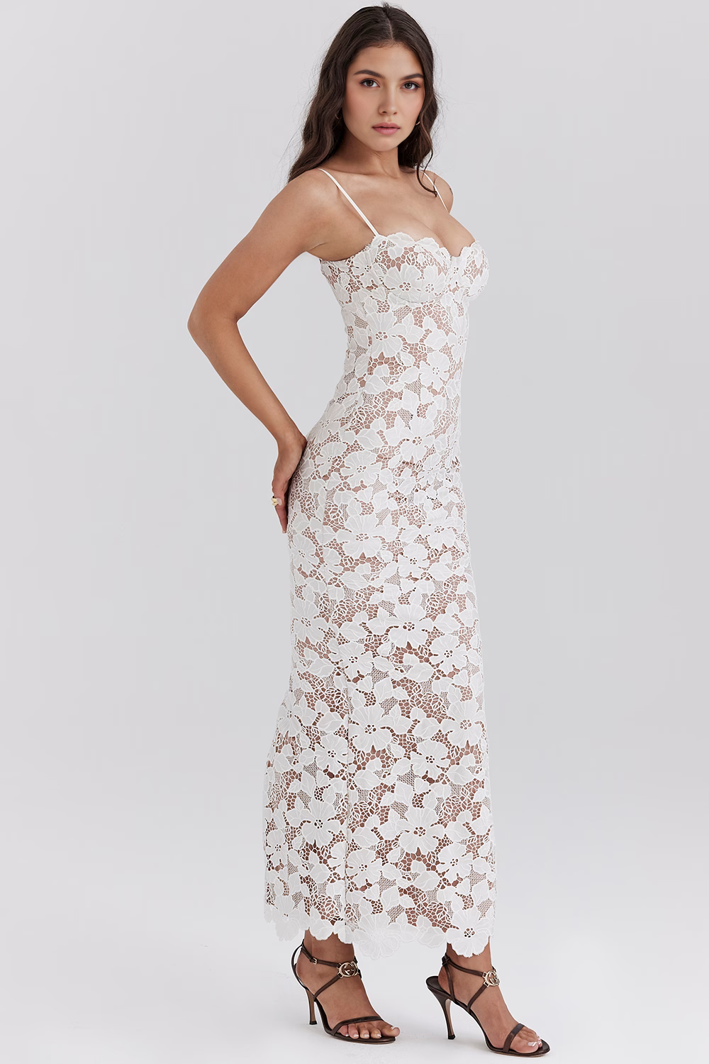Mari | Midi Dress with Lace