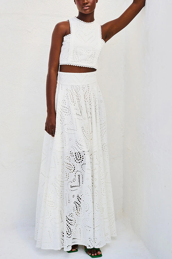 Maura | High waisted lace set