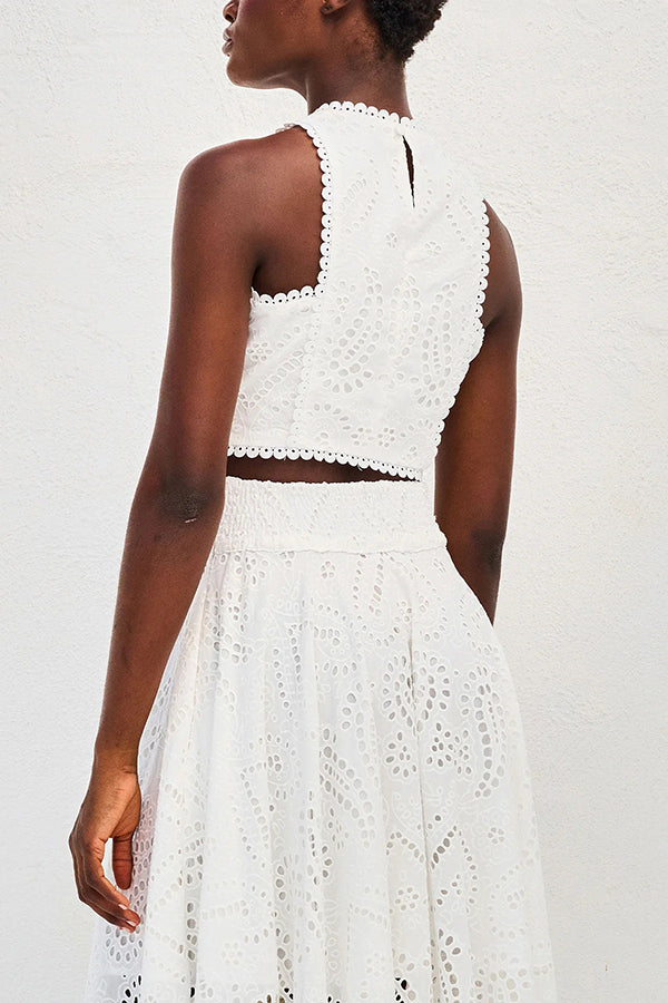 Maura | High waisted lace set