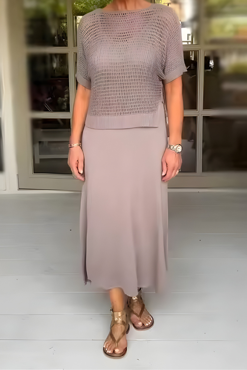Lieke | Refreshing Summer Dress with Comfortable Knitted Top