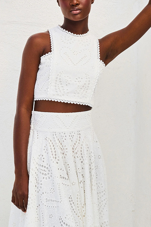 Maura | High waisted lace set