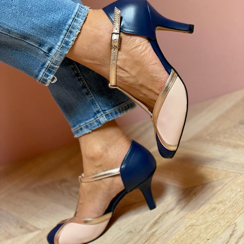 Laya™ | T-Strap Heels, Round Toe, Colorful and Comfortable