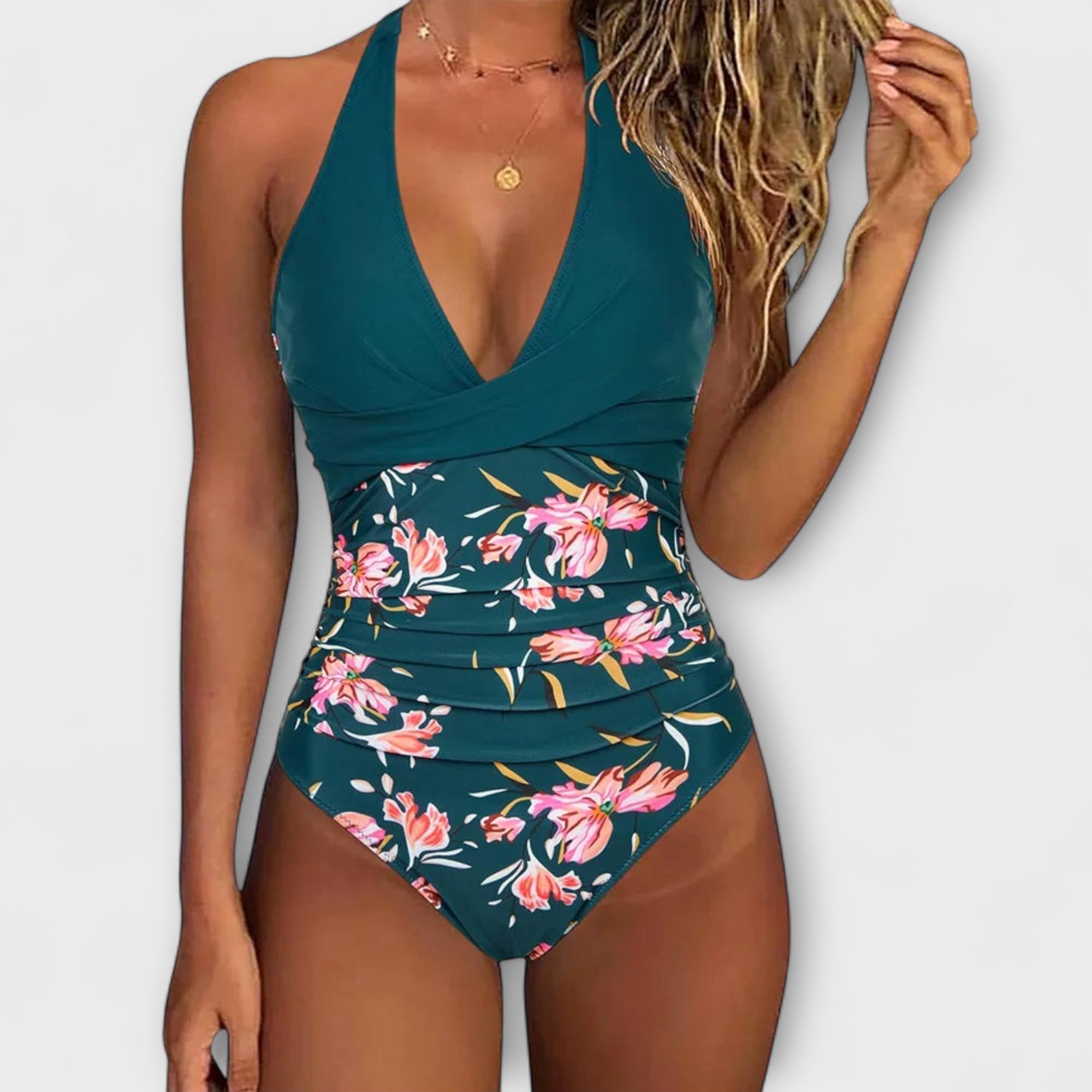 Florenz - Elegant Women's Swimsuit with V-Neck