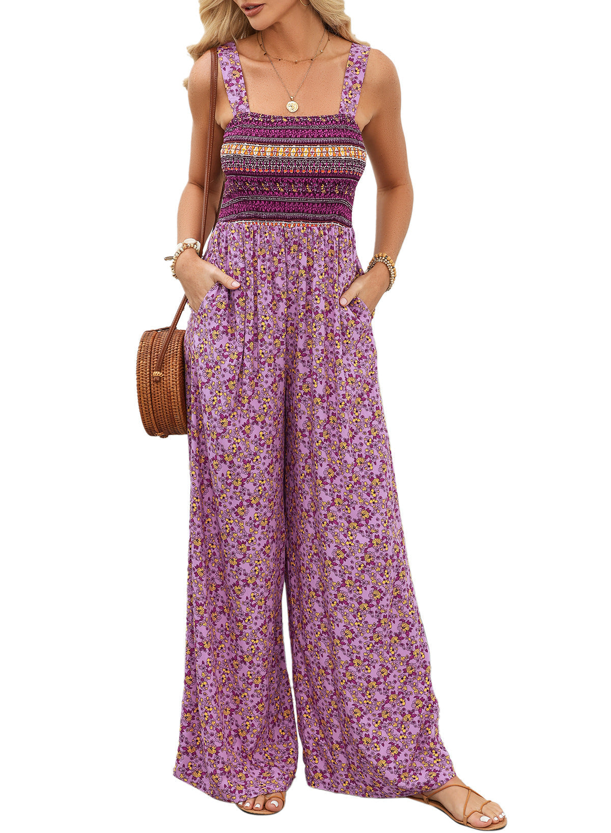 RAFFAELLA | Summer Boho Chic Jumpsuit with Flowing Fit and Elegant Day Style