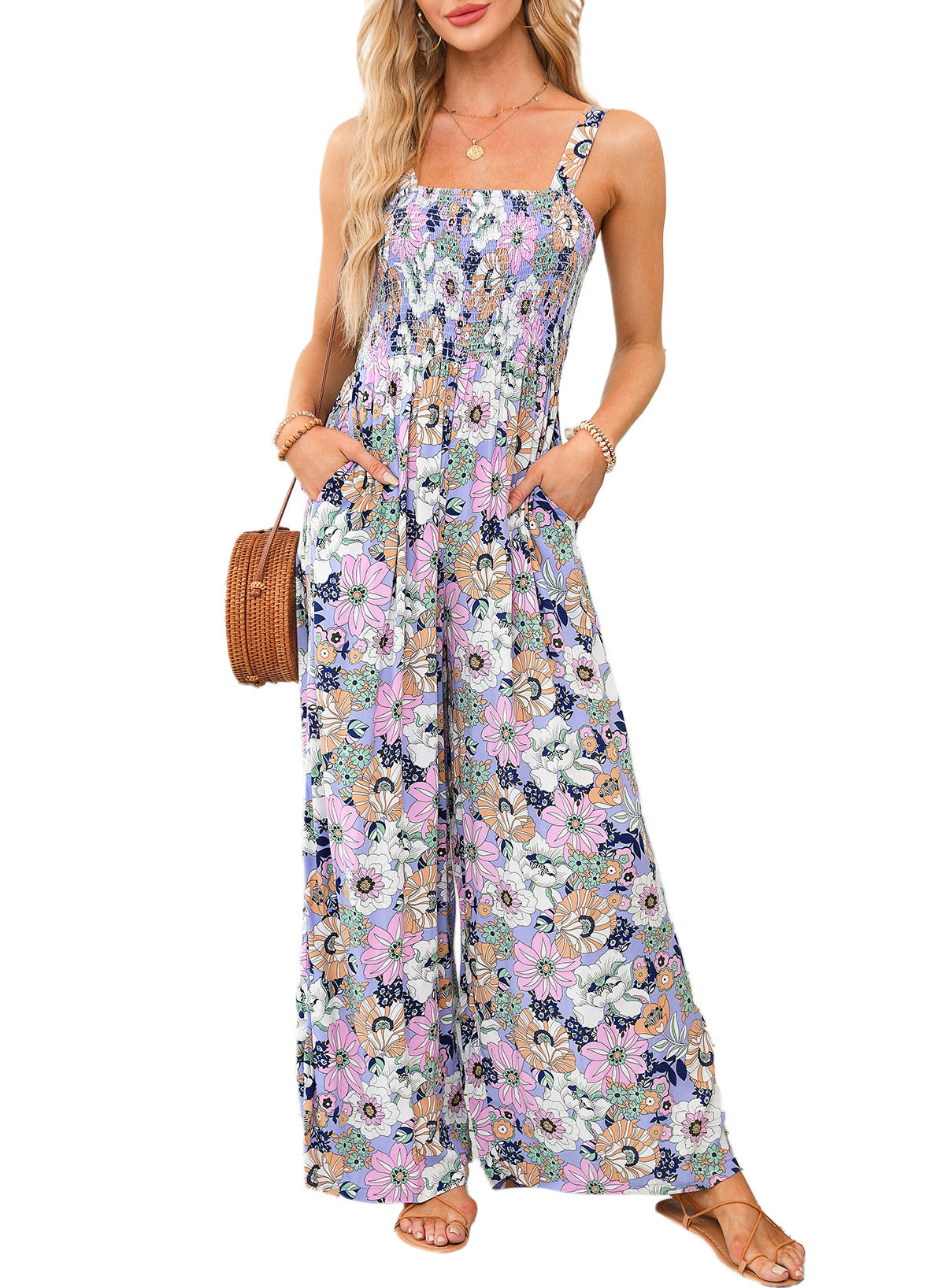 RAFFAELLA | Summer Boho Chic Jumpsuit with Flowing Fit and Elegant Day Style