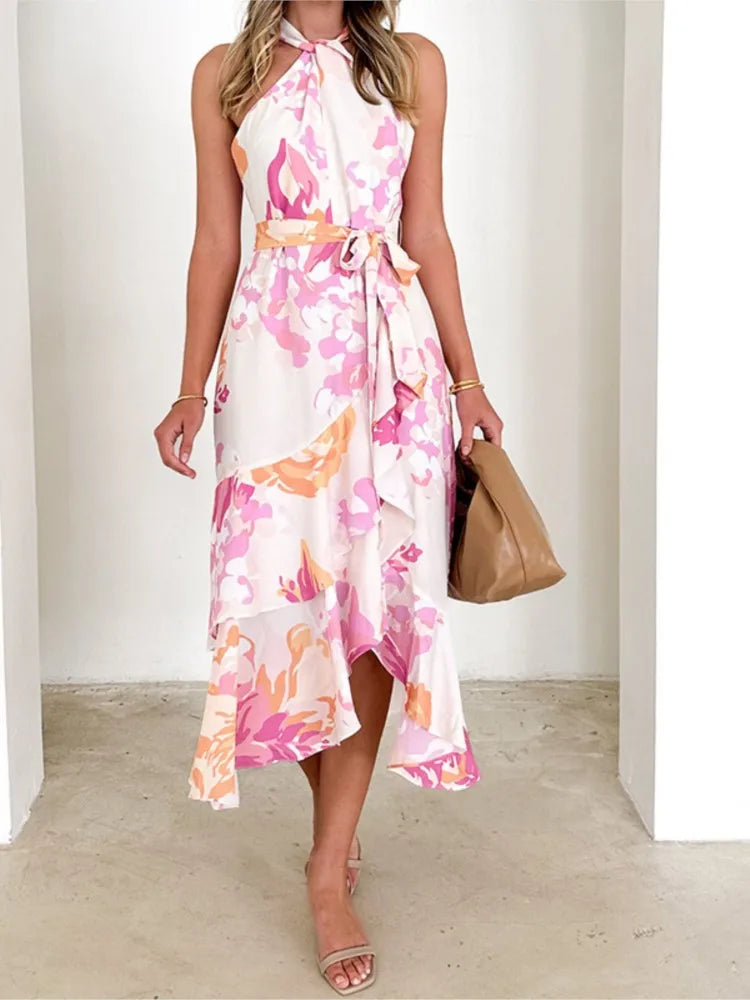 Amira | Halter Neck Wrap Dress