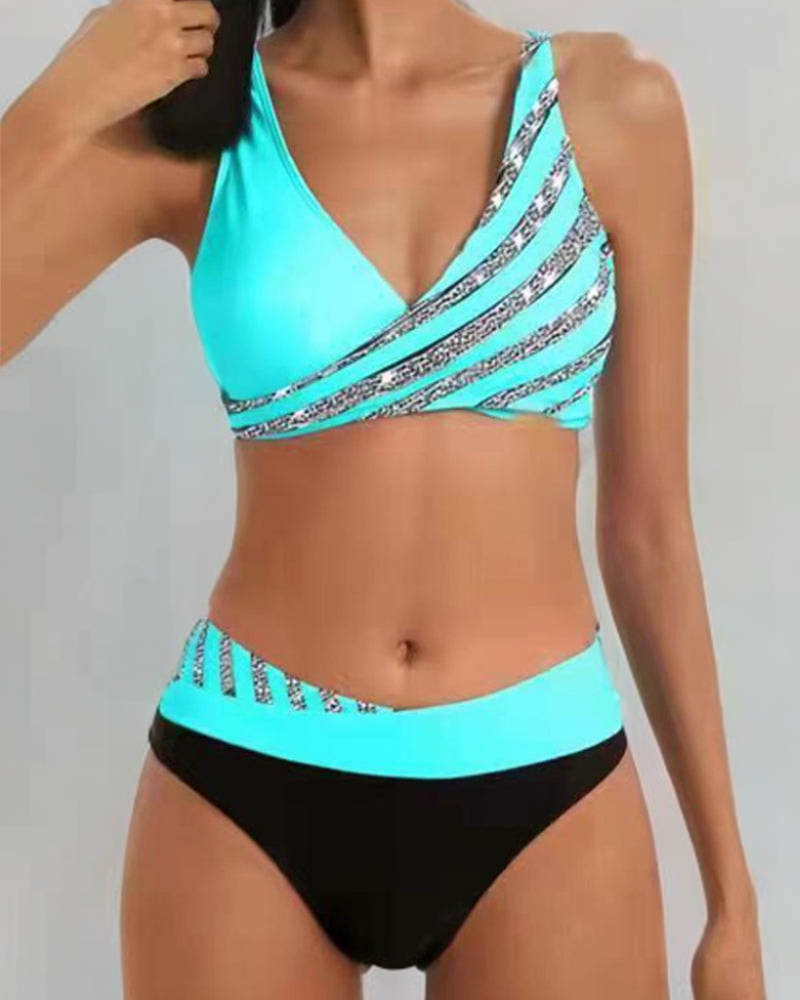 Mona - Printed Bikini in Warm Shades