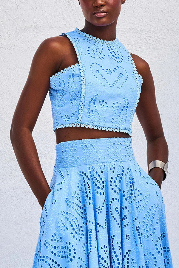 Maura | High waisted lace set
