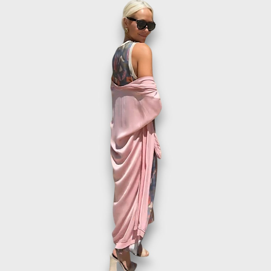 Elveria - Maxi dress with cardigan