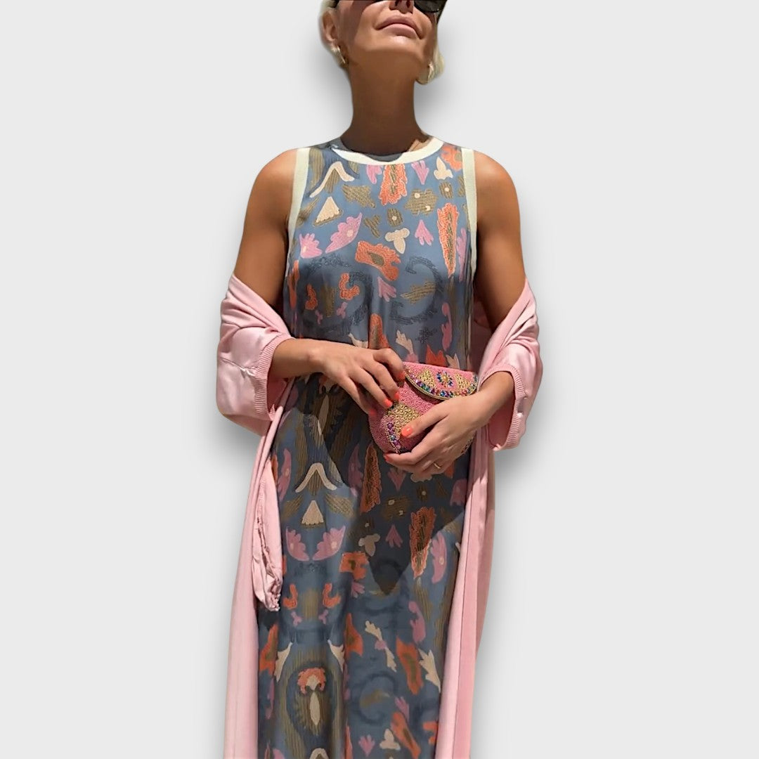Elveria - Maxi dress with cardigan