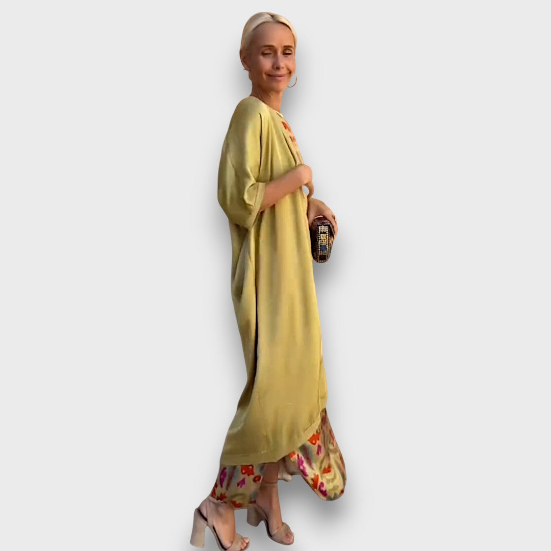 Elveria - Maxi dress with cardigan